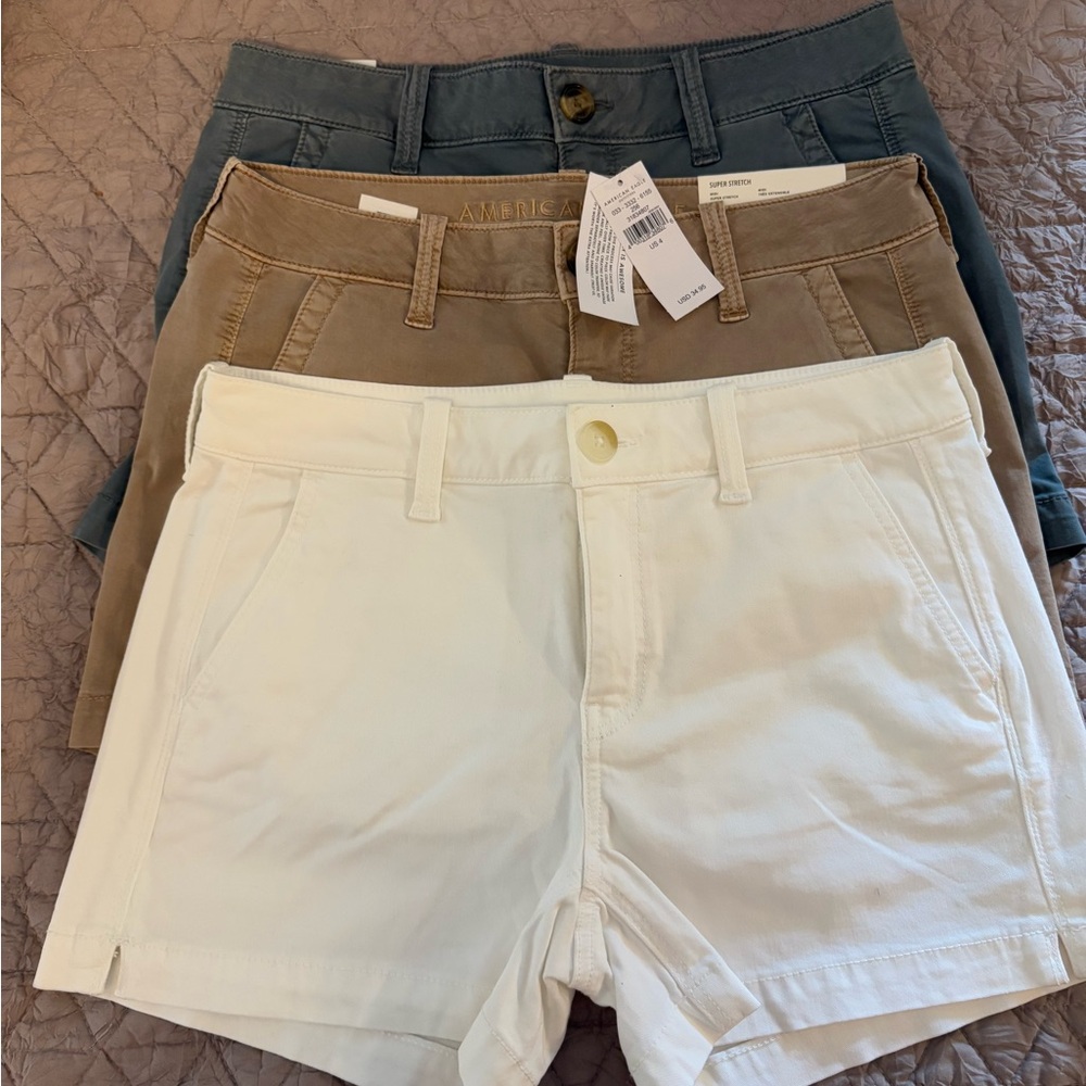 American Eagle Outfitters Women's Shorts - White, Brown, Gray. Buy 1 or all
